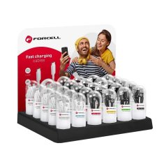 FORCELL Stojalo za kable v cevkah Forcell 30 mest D336 + logotip