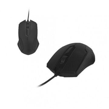 ART ART žična računalniška miška USB A 1000 dpi AM-93 črna