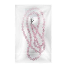 OEM Vratna vrvica za telefon, obesek za telefon - COLORFUL / dolžina vrvice 120 cm (60 cm v zanki) / za okoli vratu - roza