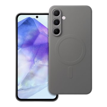 OEM SILIKONSKA MAG COVER torbica, združljiva z MagSafe za SAMSUNG A55 titanovo siva