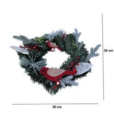 OEM Božični venec za okrasitev 30 cm RC-K-512 zelen