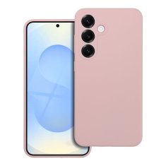 OEM 2 mm silikonski etui za SAMSUNG S25 Edge, združljiv z MagSafe, pudrasto roza