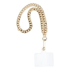 OEM Vrvica za telefon, obesek za telefon - CHAIN #41 / dolžina vrvice 40 cm (20 cm v zanki) / za zapestje - zlata