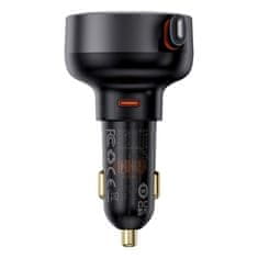 BASEUS BASEUS avtomobilska polnilna naprava tip C + zložljiv kabel LightningPD3.0 QC4.0 3A 55W CCTXP-CC / C00057803111-00 črna