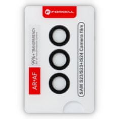 FORCELL Forcell Premium kaljeno steklo za fotoaparat - za Samsung Galaxy S24 Črno