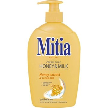 Mitia tekoče milo - med in mleko, 500 ml