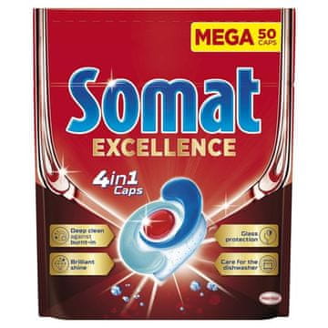 Tablete za pomivanje posode Somat - Excellence, 50 kosov