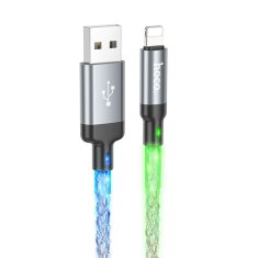 Hoco USB kabel A na Lightning Hoco 2,4A 1 m U112 siv