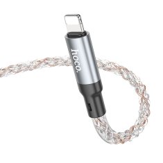 Hoco USB kabel A na Lightning Hoco 2,4A 1 m U112 siv