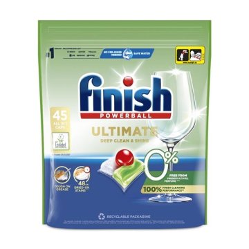 Tablete za pomivanje posode Finish Ultimate 0% - 45 kosov