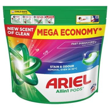 Kapsule za pranje Ariel Vse v enem PODS barva - 60 PD