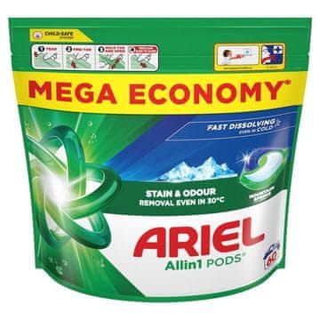 Kapsule za izpiranje Ariel All in 1 Moun.Spring - 60 PD