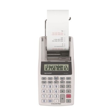 Sharp Kalkulator za tiskanje EL1611V-12 številk,2ba.print,bel