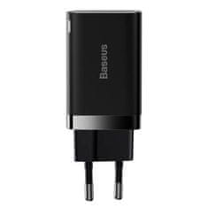 BASEUS BASEUS omrežni polnilnik USB A + Tip C PD QC3.0 30W CCSUPP-E01/CCCJG30UE črn