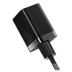 BASEUS BASEUS omrežni polnilnik USB A + Tip C PD QC3.0 30W CCSUPP-E01/CCCJG30UE črn