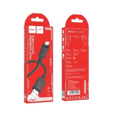 Hoco USB kabel A na Lightning Hoco 2,4A 1 m X94 črn