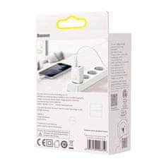 BASEUS BASEUS omrežni polnilnik USB A + Tip C PD QC3.0 30W CCSUPP-E02/CCCJG30UE bel