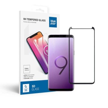 Blue Star Temperirano steklo za Samsung Galaxy S9 (full glue / case friendly) Blue Star 5D črno