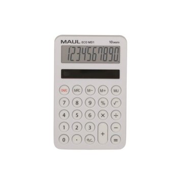MAUL Žepni kalkulator ECO MD 1 - 10 števk, bele barve