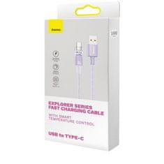 BASEUS BASEUS USB kabel A na tip C PD 100W Explorer CATS010505 2 vijoličen