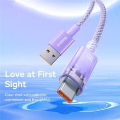 BASEUS BASEUS USB kabel A na tip C PD 100W Explorer CATS010505 2 vijoličen