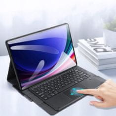 Dux Ducis DUX DUCIS etui DK zložljiv z osvetljeno brezžično tipkovnico za SAMSUNG Tab S10 Ultra/S9 Ultra/S8 Ultra črn