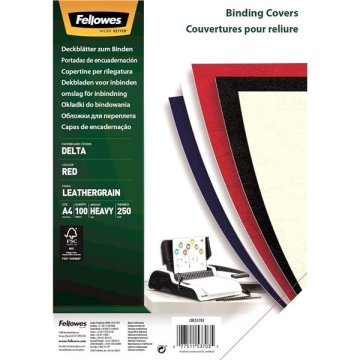 Fellowes, A4, rdeča, 100 kosov