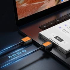 Hoco USB kabel A na USB C Hoco 3A 1 m X108 črn