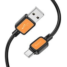 Hoco USB kabel A na USB C Hoco 3A 1 m X108 črn