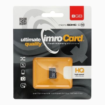 IMRO IMRO pomnilniška kartica microSD 8 GB 100 MB/s razred 10 UHS I