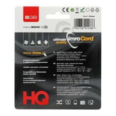 IMRO IMRO pomnilniška kartica microSD 8 GB 100 MB/s razred 10 UHS I