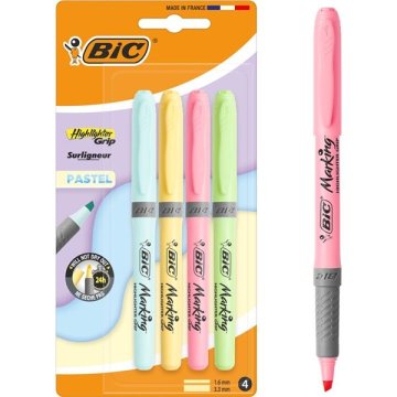 Bic Označevalnik Marking, komplet 4 pastelnih barv