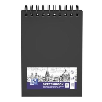 Oxford Skicirka s spiralo, A5, 50 listov, 100 g/m2, risanje