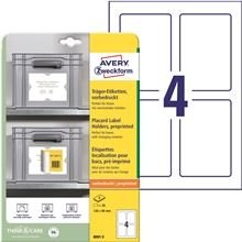 Nosilne etikete Avery, 120 x 80 mm, bele, 20 kosov