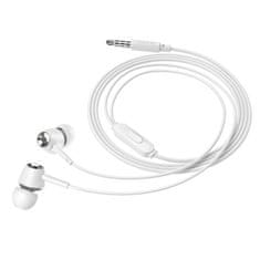 Hoco Slušalke z žico Jack 3,5 mm Hoco M70 bele