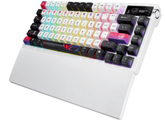 ASUS ROG Azoth X tipkovnica, ROG NX Snow V2, OLED, RGB, USB, US, brezžična (90MP044F-BKUA30)