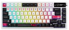 ASUS ROG Azoth X tipkovnica, ROG NX Snow V2, OLED, RGB, USB, US, brezžična (90MP044F-BKUA30)