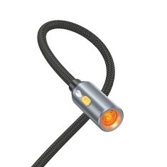 Hoco USB kabel A / USB C za avtomobilski vžigalnik Hoco 0,3 m UA38B črn