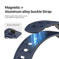 Dux Ducis DUX DUCIS magnetni silikonski pas CS za Apple Watch 42/44/45/46/49 mm temno modra