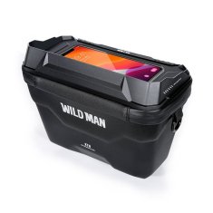 WILD MAN WILDMAN kolesarska torba za krmilo z zadrgo 3L (4"-7") XT8 črna