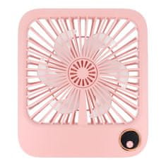 OEM Ventilator / namizni ventilator z nastavljivo podstavkom W30 roza