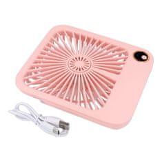 OEM Ventilator / namizni ventilator z nastavljivo podstavkom W30 roza