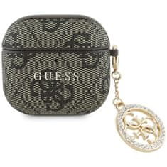 Guess GUESS etui za APPLE AirPods 4 GUA4P4E4CDW (PU 4G W/ Strass Charm) rjava