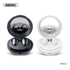 REMAX REMAX brezžične bluetooth slušalke TWS-9 z dokovalno postajo in ogledalom, bele