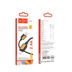 Hoco USB kabel A na Lightning Hoco 2,4A 1 m X108 črn