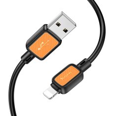 Hoco USB kabel A na Lightning Hoco 2,4A 1 m X108 črn