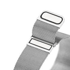 Dux Ducis DUX DUCIS magnetni pas MILANESE iz nerjavečega jekla za Apple Watch 42/44/45 mm srebrn