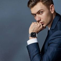 Dux Ducis DUX DUCIS magnetni pas MILANESE iz nerjavečega jekla za Apple Watch 42/44/45 mm srebrn