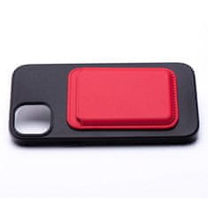 OEM Magnetni denarnik za kartice LEATHER MAG WALLET, združljiv z MagSafe, rdeč