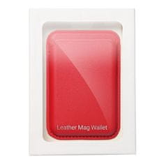 OEM Magnetni denarnik za kartice LEATHER MAG WALLET, združljiv z MagSafe, rdeč